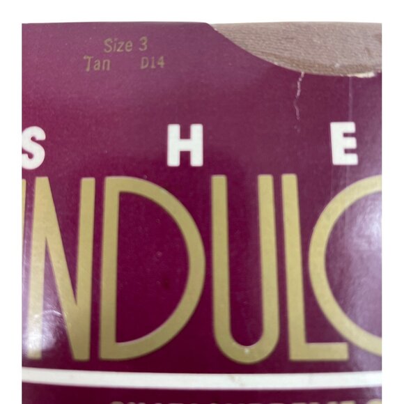 Sheer Indulgence Burlington Vintage 1989 Pantyhose Tan, Size 3 - Picture 3 of 7
